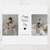 Vatertag Geschenk mit Fotos & Kindernamen - Bierflaschenetikett (Einzelnes Label)