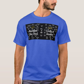 Vatertag Geschenk Nummer Eins Vater Junge T-Shirt