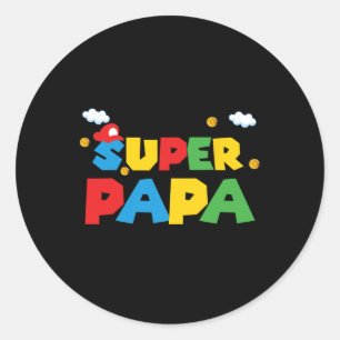 Vatertag Geschenk Papa Geschenk von Son Daughter G Runder Aufkleber