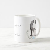 Vatertag Geschenk Penguin Vater und Kinderkunst Cu Kaffeetasse (VorderseiteRechts)