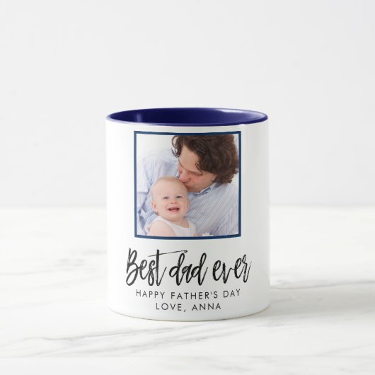 Vatertag Geschenk Personalisiertes Custom Foto Tasse (Zentrum)