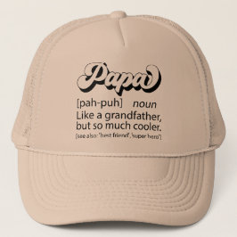Vatertag Geschenk, Retro Papa, Papa Definition Truckerkappe