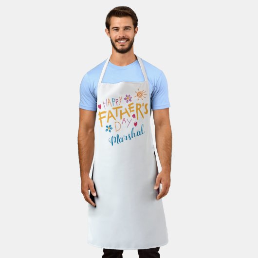 Vatertag Geschenk von Kindern Schürze (Getragen)