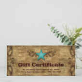 Vatertag Geschenkgutschein-Karte Texas Star (Stehend Vorderseite)