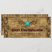 Vatertag Geschenkgutschein-Karte Texas Star (Vorne/Hinten)