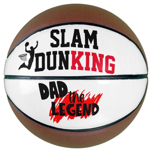 Vatertag Geschenkidee 4 Vater, Der legendäre Slam  Basketball (Vorderseite)