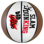 Vatertag Geschenkidee 4 Vater, Der legendäre Slam  Basketball (Vertikal)