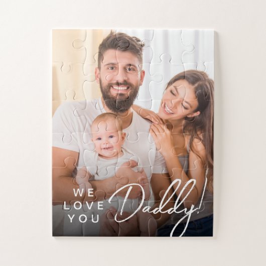 Vatertag Geschenkidee Personalisiertes Daddy Foto Puzzle (Vertikal)