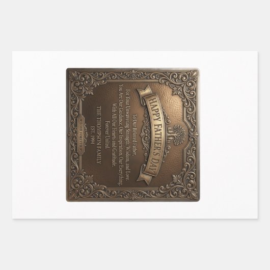 Vatertag Geschenkpapier Set (Vorderseite)