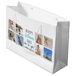 Vatertag-Geschenktasche | Personalisierte Fotos Große Geschenktüte