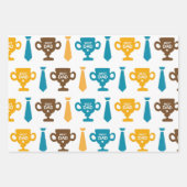 Vatertag Gewinner Vater Set Geschenkpapier Set (Vorderseite 2)