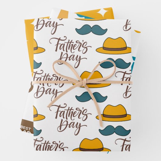 Vatertag Gewinner Vater Set Geschenkpapier Set (Beispiel)