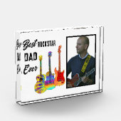 Vatertag Gitarre Vater Custom Foto (Links)