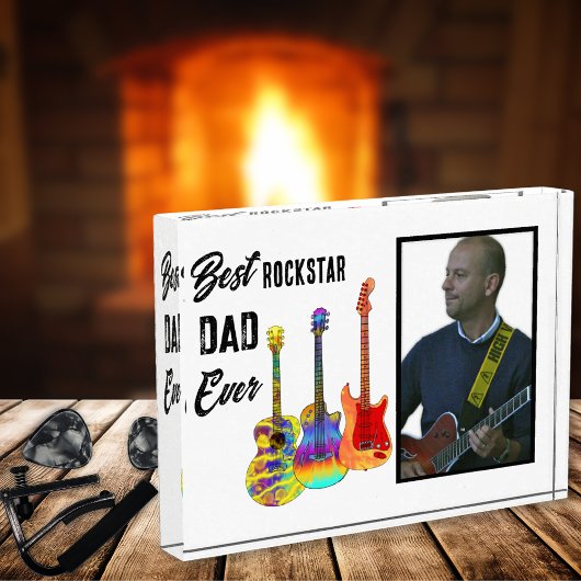 Vatertag Gitarre Vater Custom Foto