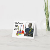 Vatertag Gitarre Vater Custom Foto Karte (Vorderseite)