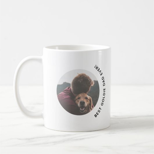 Vatertag Golden Retriever Hund Vater Custom Foto Kaffeetasse (Links)