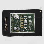 Vatertag Golf Dad Golf Handtuch (Horizontal)