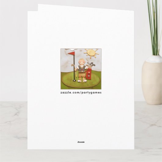 Vatertag Golf Karte (Rückseite)