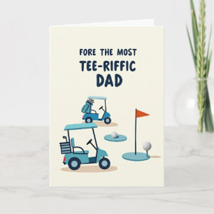 Vatertag Golf Kunstkarte Karte
