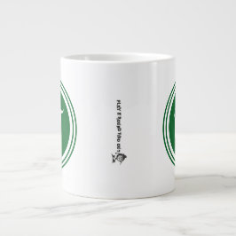 Vatertag Golf Papa Grün Schrift Kreis Monogramm Jumbo-Tasse