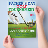 Vatertag Golf Turnier Förderung Marketing Flyer (Hand)