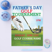 Vatertag Golf Turnier Förderung Marketing Flyer (Einzeln)