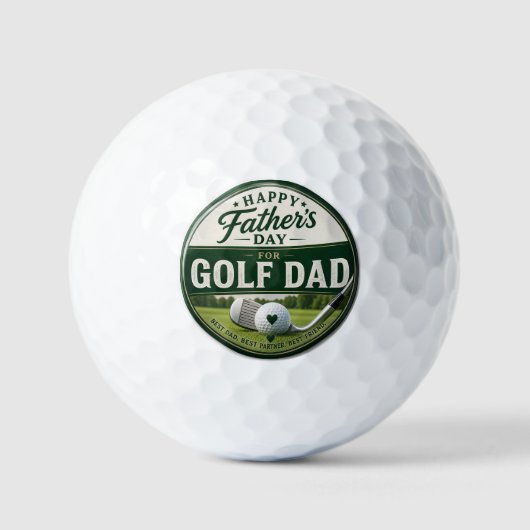 Vatertag Golf-Vater Golfball (Vorderseite)