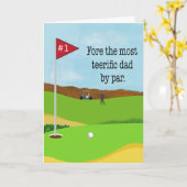 Vatertag Golf Wortwitz Humor Karte (Gelbe Blume)