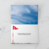 Vatertag-Golfball auf Abschlag Karte (Innenseite)