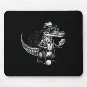Vatertag Golfspieler mit Tacos Golf Liebe Mousepad