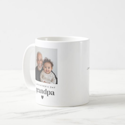 Vatertag Grandpa-Foto Kaffeetasse (Vorderseite Links)