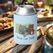 Vatertag Graue Katze Dosenkühler