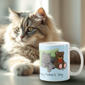Vatertag Graue Katze Kaffeetasse