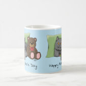 Vatertag Graue Katze Kaffeetasse (Mittel)