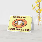 Vatertag Grill Master Vater Karte (Gelbe Blume)
