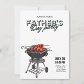 Vatertag Grill Party Einladung, GRILLEN Party Einladung (Vorderseite)