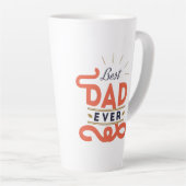 Vatertag Große Latte-Tasse - Bester Vater je Milchtasse (Rechte Ecke)