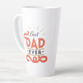 Vatertag Große Latte-Tasse - Bester Vater je Milchtasse (Linke Ecke)