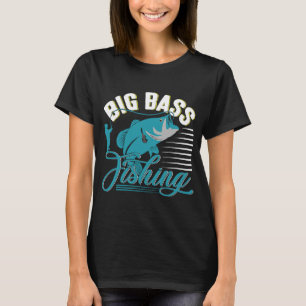 Vatertag Großer Barsch Fischen Fisch Rod T-Shirt