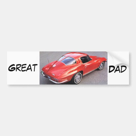 Vatertag großer Vater Autoaufkleber (Vorne)