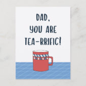 Vatertag Grosser Vater Funny Tee Puff Zitat Postkarte (Vorderseite)