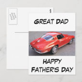 Vatertag großer Vater Postkarte (Vorne/Hinten)