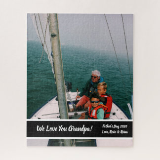 Vatertag Großvater Foto Geschenk Custom Puzzle