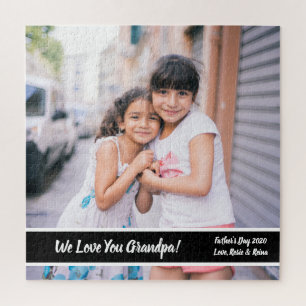 Vatertag Großvater Foto Geschenk Custom Puzzle