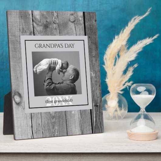 Vatertag Großvater Tag Erster Foto Rahmen (Seite)
