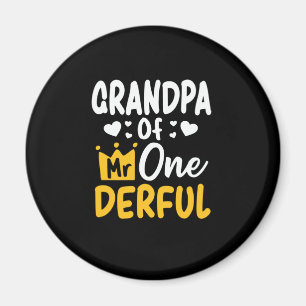 Vatertag Großvater von Herrn Onederful 1. Geburts Magnet