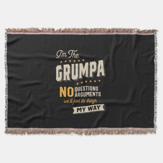 Vatertag | Grumpa Way Funny Grandpa Decke (Vorderseite)