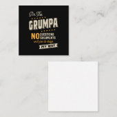 Vatertag | Grumpa Way Funny Grandpa Mitteilungskarte (Vorne/Hinten)