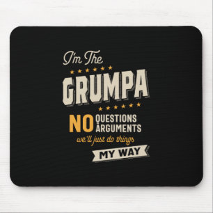 Vatertag Grumpa Way Funny Grandpa Mousepad