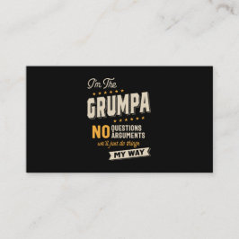 Vatertag | Grumpa Way Funny Grandpa Visitenkarte